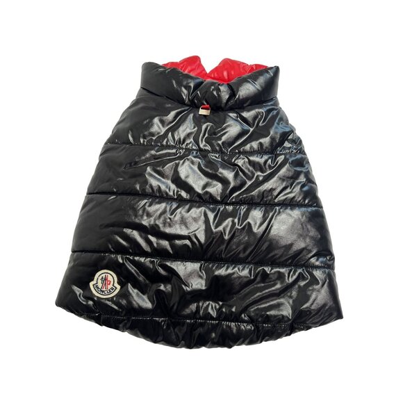 Moncler Reversible Quilted Dog Vest in Black Red - Picture 1 of 3